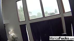 Hottie Marica Hase Fingers Wet Pussy and Tits Solo in Bedroom Nude