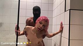 hey next door college latina cutie michikomalandro sucks bbc then anal fucked shower close up skinny tattoo