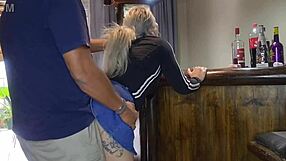 Cute Blue-Eyed Blonde Teen Bends Over Monster Cock Doggystyle Creampie