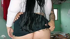 la puta de mi pr m me ayudo con cardio licking fucking her huge chubby ass complete story