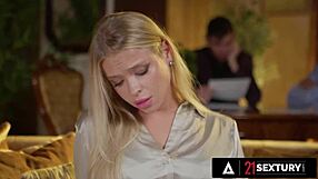 alexa flexy bends over for bosses' rough office dp