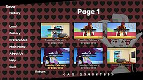 Comical interracial threesome rides big asses cowgirl in heat game creampie finish