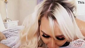 Nina Kayy squeezes cock with big pussy lips ready for deepthroat?