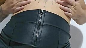 young amateur flashes tiny skirt on street for older guys attention.