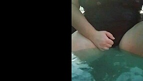 horny white teen slut teases big ass tits in hot tub jacuzzi
