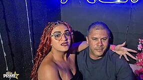 cuckold and hotwife sharing big cocks at gloryhole for max humiliation