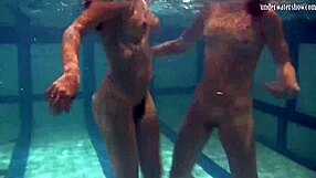 ivetta katka barbara dive into hot underwater pussy play