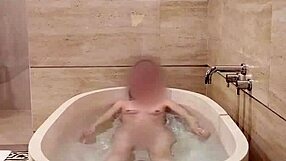 Japanese College Student Bathes Her Petite Tits And Feet