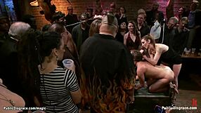 Bound Slave's Ass Filled Top Up With Water Outdoors