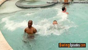 Swinger Pool Party Sparks Softcore Orgy in Red Room