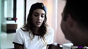 as a horny stepbro i gave lesbian teen stepsis uma jolie a deep sex lesson devirginizing her tight pussy with my cock