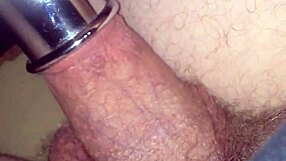 Vacuum Sucking Cum Cock Closeup