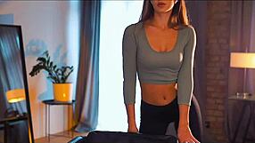 Skinny Webcam Whore Shows Off Amazing Yoga Body Flexibility