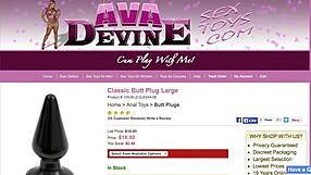 Abds big tits shake as huge anal toys stretch her ass wide open