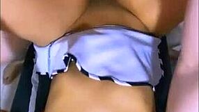 shy tight latina secretary orgasms wildly alone with boss in apartment