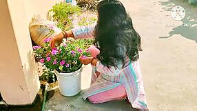 Horny desi bhabhi big tits bent over doggystyle hardcore fuck