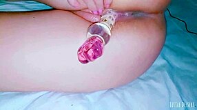 Horny Spa Girl Shoves Glass Dildo In Immediately