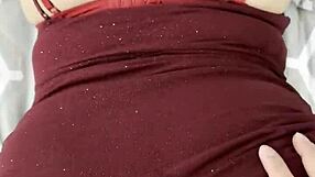 fucking my wife hard in her party dress after holiday bash