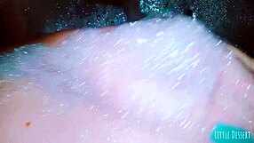 Petite teen with small tits groped and touched in bath