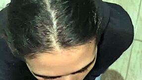 Lovable wife sucks interracial cock til last cum drop sailor style