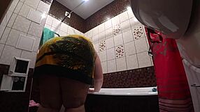 imagine a hidden cam catching that fat big-ass model's shower backstage spying?