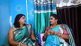 Two Desi Mallu Bhabhis Ride Servant Cock in Hardcore Threesome