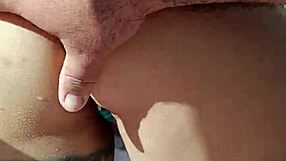 horny mexican puta flashes her fat ass outdoors and lets strangers grope it wildly