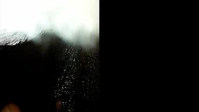 pretty pussy lips get licked to wet orgasm in bathroom