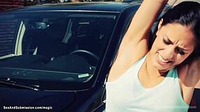 Phony Sheriff Fucks Bound College Students Anal BDSM Choking Deepthroat Group Outdoor Rough!