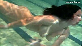 ivetta katka barbara dive into hot underwater pussy play