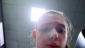 18yo big ass teen pussy squirts extreme in public gym fuck