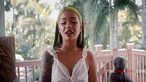 seducing family bent over doggystyle for debt facial