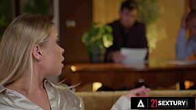 alexa flexy bends over for bosses' rough office dp