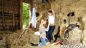 her young wet slit gets tongue-fucked by horny lesbian