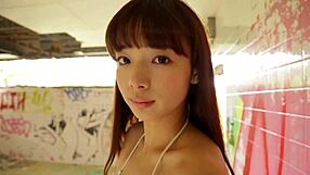 okada saika in silk bikini feels so emotional and silky smooth