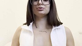 Pretty Stepsister Spreads Tight Wet Pussy Teasing Small Tits Closeup