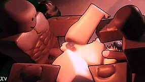 Bratty white femboy's shaved hole gangbanged deep by two monster black cocks in alley