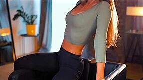 Skinny Webcam Whore Shows Off Amazing Yoga Body Flexibility