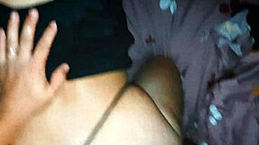 Friend sleeps over cheats boyfriend with cumshot