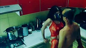 beautiful wife why let them rough fuck your bodysuit body in kitchen all positions