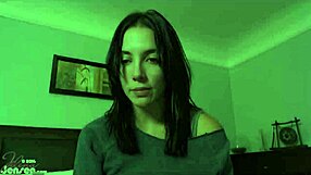 Jelena Jensen's Fingers Tease Big Clit and Trimmed Pussy Lips Softly