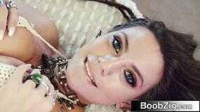 Natural Big Tits and Ass Bounce on Monster Cock