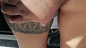 horny mexican puta flashes her fat ass outdoors and lets strangers grope it wildly