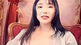 i'm in blue satin oh it clings to my big tits so nice webcam fun now