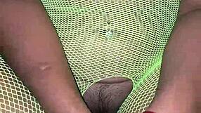 Hubby rips clothes off latina milf for doggystyle creampie on period