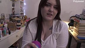 Milf dominates cuckold with dirty talk anal toy humiliation threat