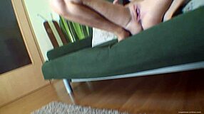 Lyen Parker Teases in Black Stockings and Nylon Leggings Blowjob