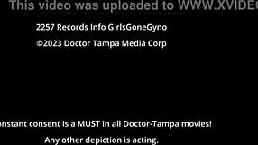 Patient, spread lotus lains small tits wide in latex gloves backstage fetish exam?