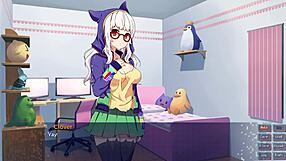 oh sakura gamer part 6 clover ending has us lesbians playing dirty games!