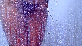 college tanned latina teen showers in bikini fingering her horny pussy